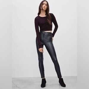 Wilfred free Adrienne leather skinny pants in size 0